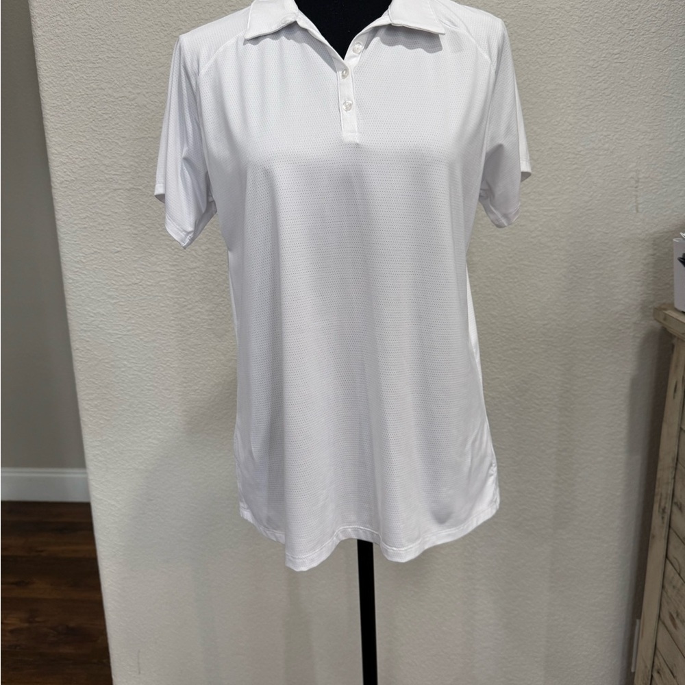 Court Haley White Polo Golf Shirt Classic Design